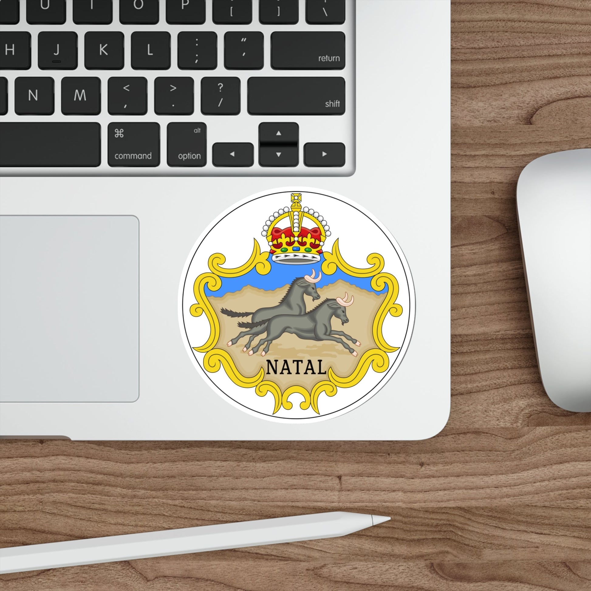 Badge of the Natal Colony 1875-1907 STICKER Vinyl Die-Cut Decal-The Sticker Space