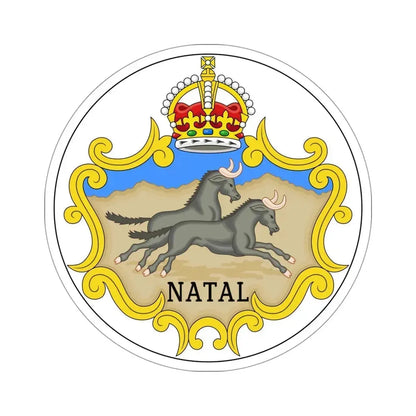 Badge of the Natal Colony 1875-1907 STICKER Vinyl Die-Cut Decal 4 Inch - The Sticker Space