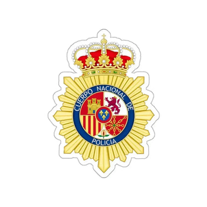 Badge of the National Police Corps of Spain STICKER Vinyl Die-Cut Decal 2 Inch - The Sticker Space
