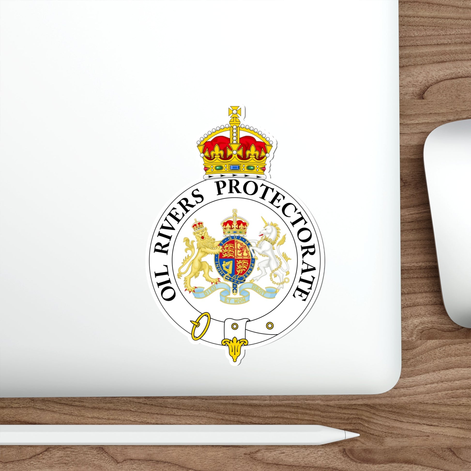 Badge of the Oil Rivers Protectorate STICKER Vinyl Die-Cut Decal-The Sticker Space