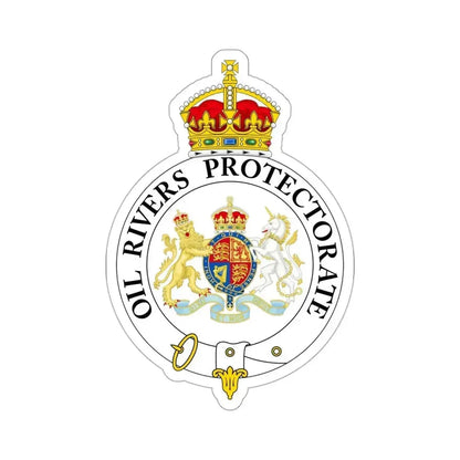 Badge of the Oil Rivers Protectorate STICKER Vinyl Die-Cut Decal 3 Inch - The Sticker Space