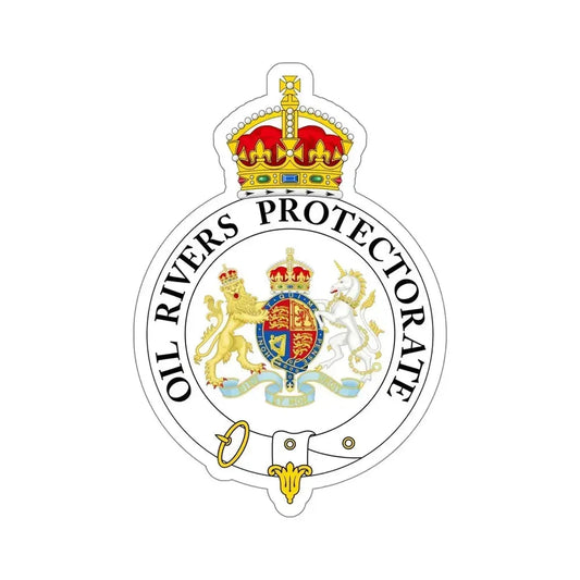 Badge of the Oil Rivers Protectorate STICKER Vinyl Die-Cut Decal 6 Inch - The Sticker Space