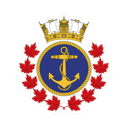 Badge of the Royal Canadian Sea Cadets (Canada) (Coat of Arms) STICKER Vinyl Kiss-Cut Decal 2 Inch White - The Sticker Space
