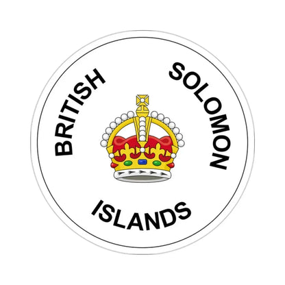 Badge of the Solomon Islands (1906–1947) STICKER Vinyl Die-Cut Decal 2 Inch - The Sticker Space