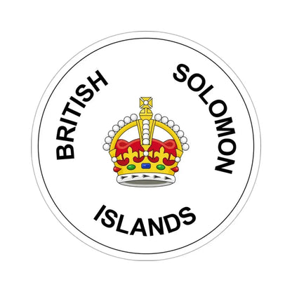 Badge of the Solomon Islands (1906–1947) STICKER Vinyl Die-Cut Decal 3 Inch - The Sticker Space