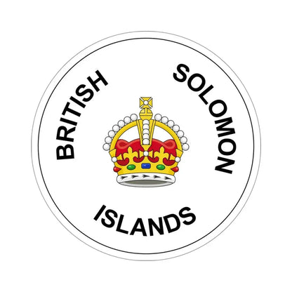 Badge of the Solomon Islands (1906–1947) STICKER Vinyl Die-Cut Decal 4 Inch - The Sticker Space