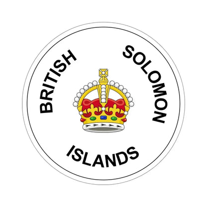 Badge of the Solomon Islands (1906–1947) STICKER Vinyl Die-Cut Decal 6 Inch - The Sticker Space