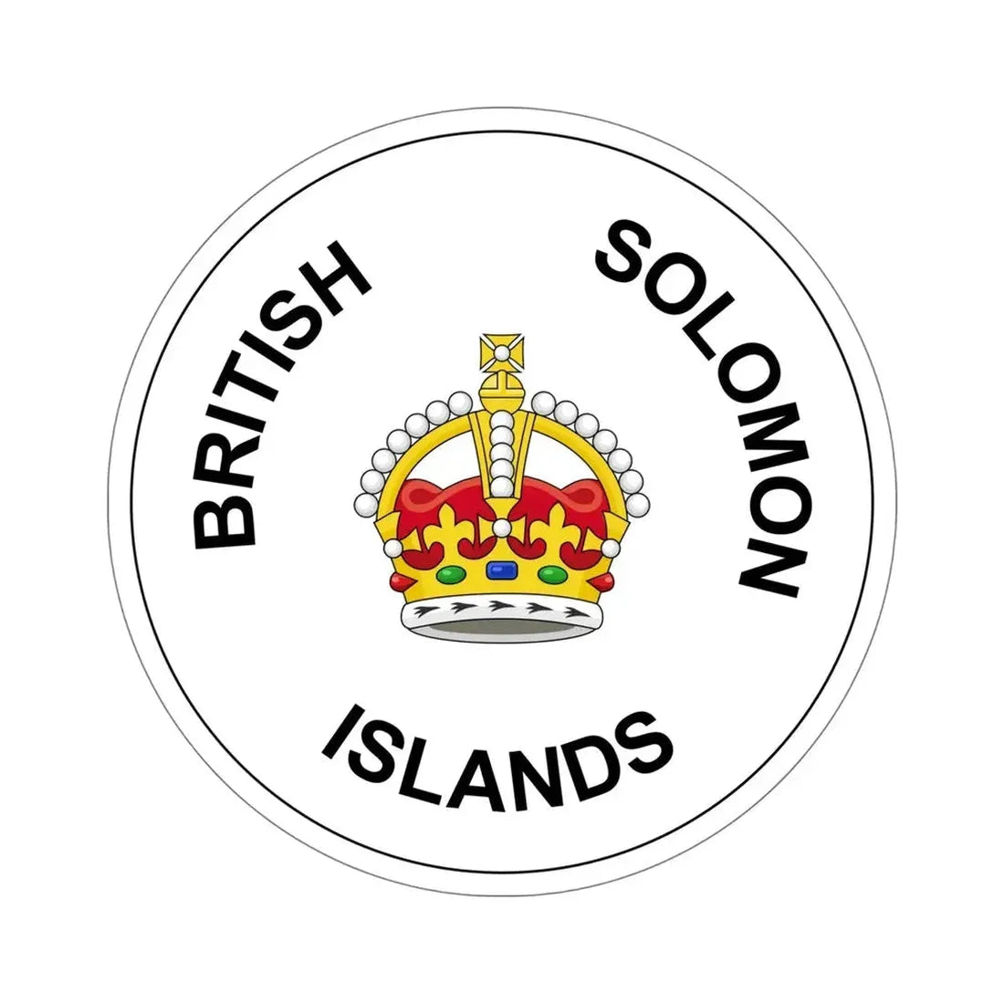 Badge of the Solomon Islands (1906–1947) STICKER Vinyl Die-Cut Decal - The Sticker Space