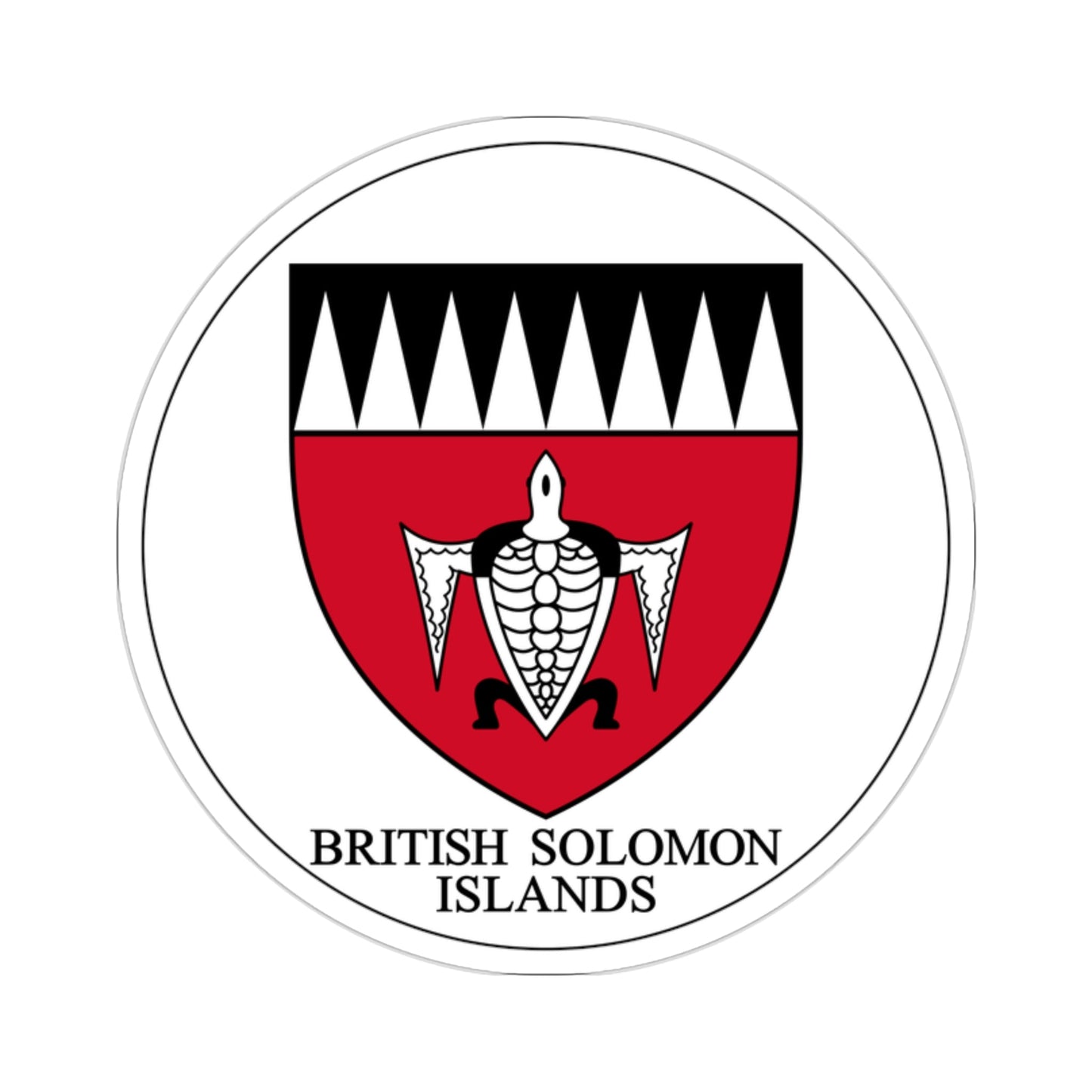 Badge of the Solomon Islands (1947–1956) STICKER Vinyl Die-Cut Decal-2 Inch-The Sticker Space