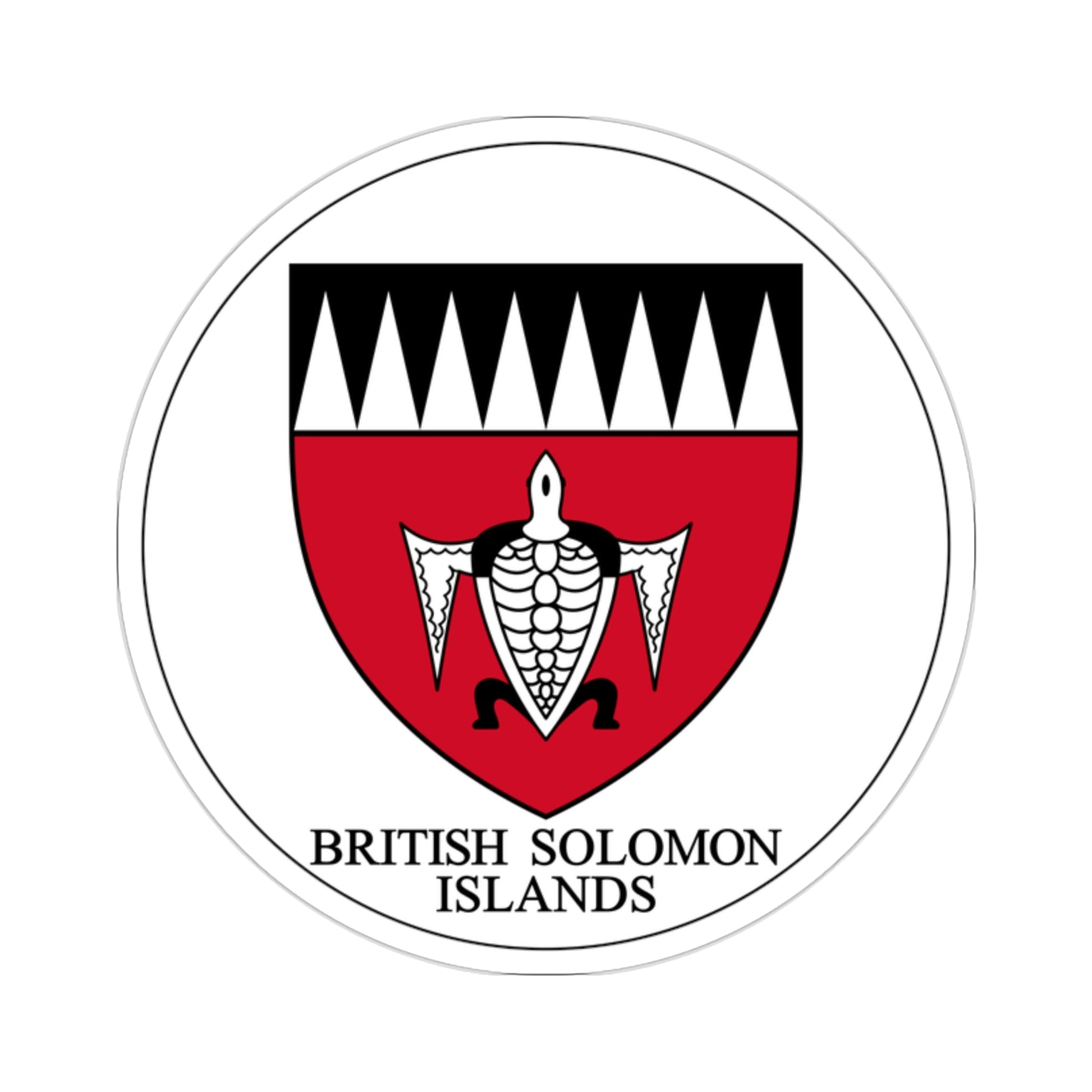 Badge of the Solomon Islands (1947–1956) STICKER Vinyl Die-Cut Decal-2 Inch-The Sticker Space