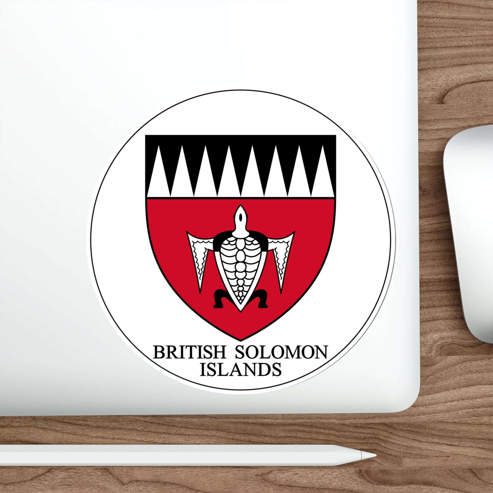 Badge of the Solomon Islands (1947–1956) STICKER Vinyl Die-Cut Decal-The Sticker Space