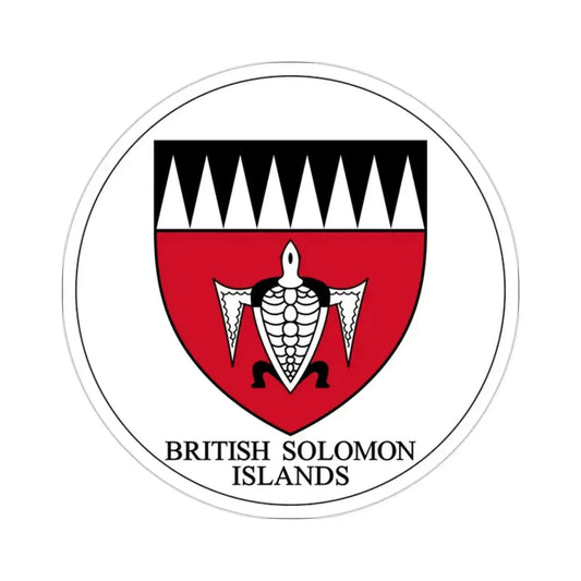 Badge of the Solomon Islands (1947–1956) STICKER Vinyl Die-Cut Decal 2 Inch - The Sticker Space