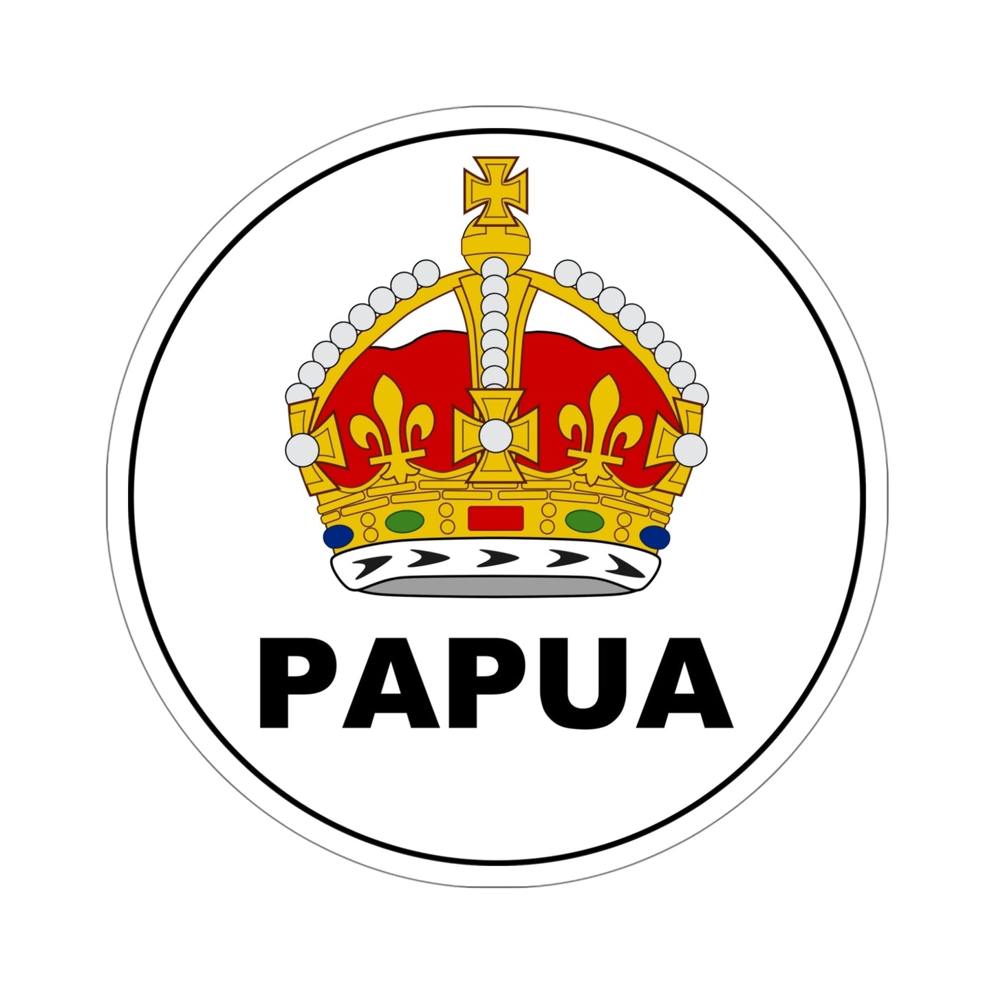 Badge of the Territory of Papua STICKER Vinyl Die-Cut Decal-5 Inch-The Sticker Space