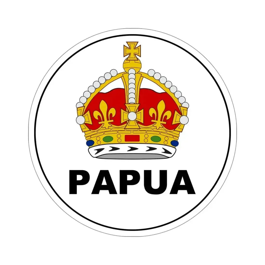 Badge of the Territory of Papua STICKER Vinyl Die-Cut Decal 5 Inch - The Sticker Space