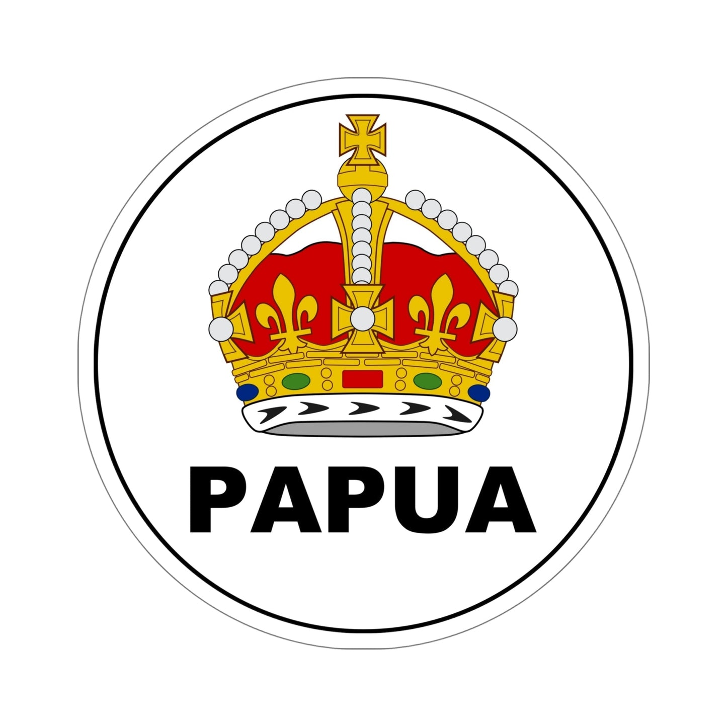 Badge of the Territory of Papua STICKER Vinyl Die-Cut Decal-6 Inch-The Sticker Space