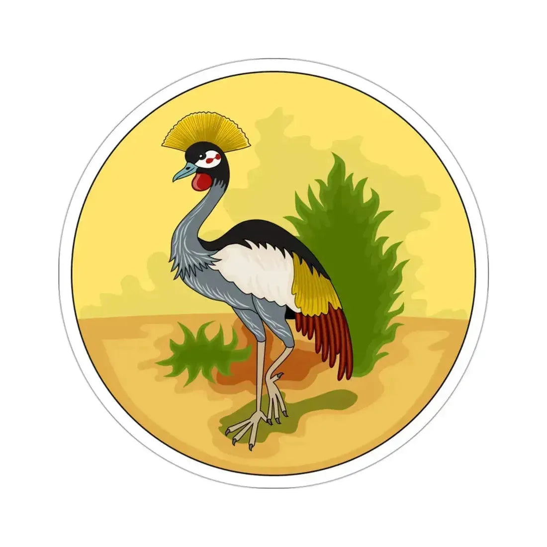 Badge of the Uganda Protectorate STICKER Vinyl Die-Cut Decal 3 Inch - The Sticker Space