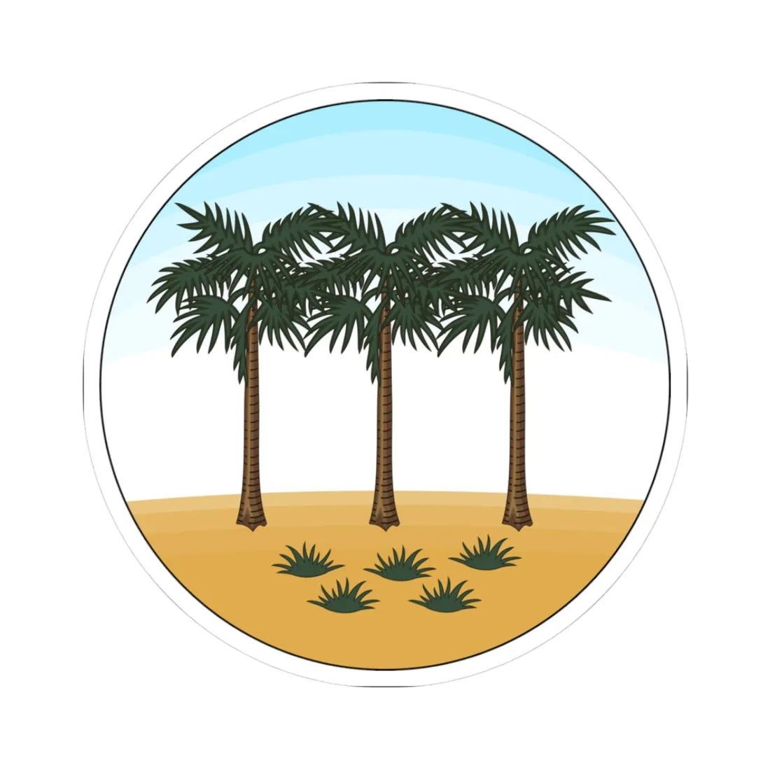 Badge of the Western Samoa Trust Territory (Samoa) (Coat of Arms) STICKER Vinyl Kiss-Cut Decal 3 Inch White - The Sticker Space