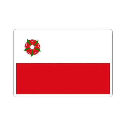 Baelen vlag (Belgium) STICKER Vinyl Kiss-Cut Decal 4 Inch White - The Sticker Space