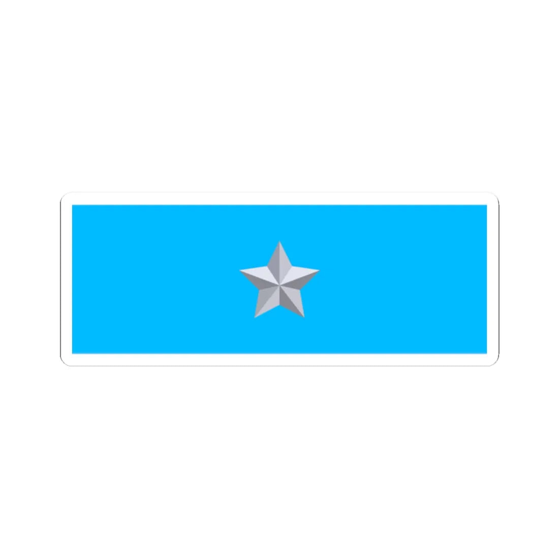 BAF Air Commodore Star Plate (Bangladesh) (Coat of Arms) STICKER Vinyl Kiss-Cut Decal 2 Inch White - The Sticker Space