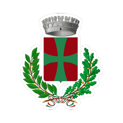 Bagnolo in Piano-Stemma (Italy) (Coat of Arms) STICKER Vinyl Kiss-Cut Decal 3 Inch White - The Sticker Space