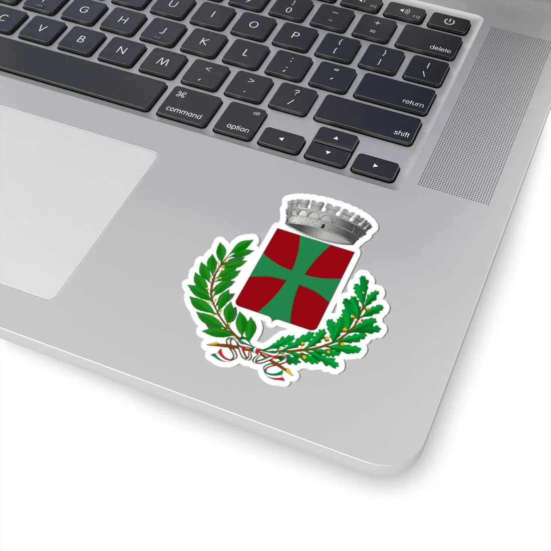 Bagnolo in Piano-Stemma (Italy) (Coat of Arms) STICKER Vinyl Kiss-Cut Decal - The Sticker Space