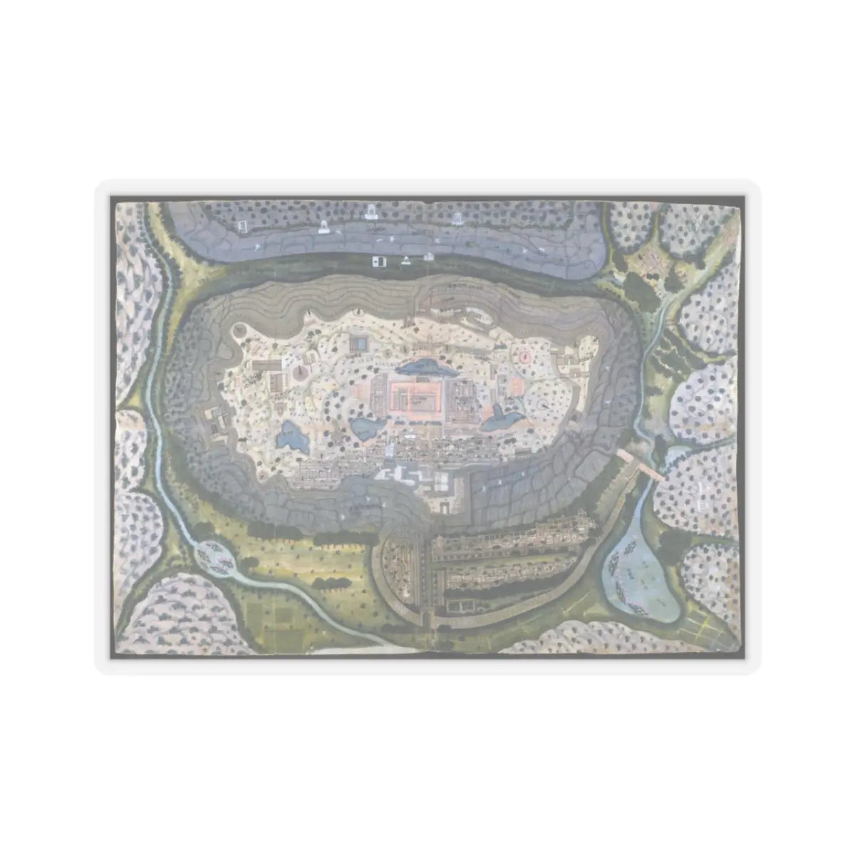 Bagta - Fortified City of Ranthambhor - ca. 1810–18 - STICKER Vinyl Kiss-Cut Decal
