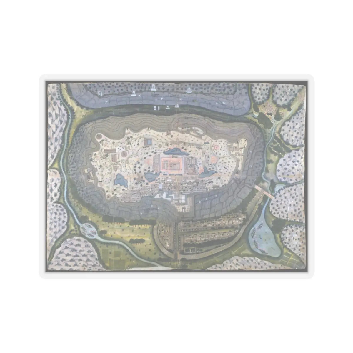 Bagta - Fortified City of Ranthambhor - ca. 1810–18 - STICKER Vinyl Kiss-Cut Decal
