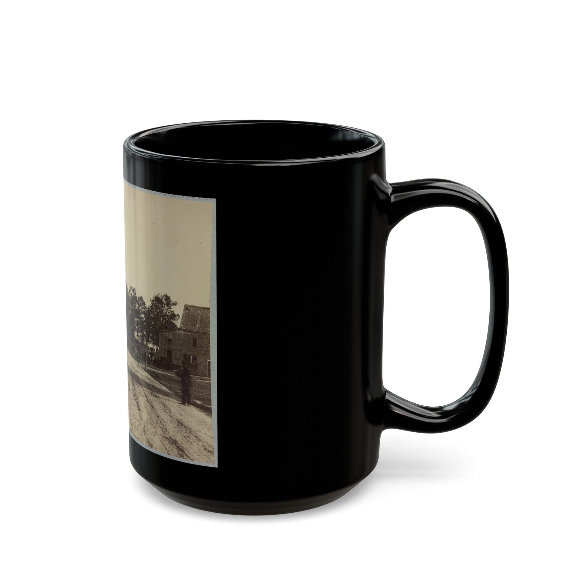 Bailey's Cross Roads, Va. (U.S. Civil War) Black Coffee Mug-The Sticker Space