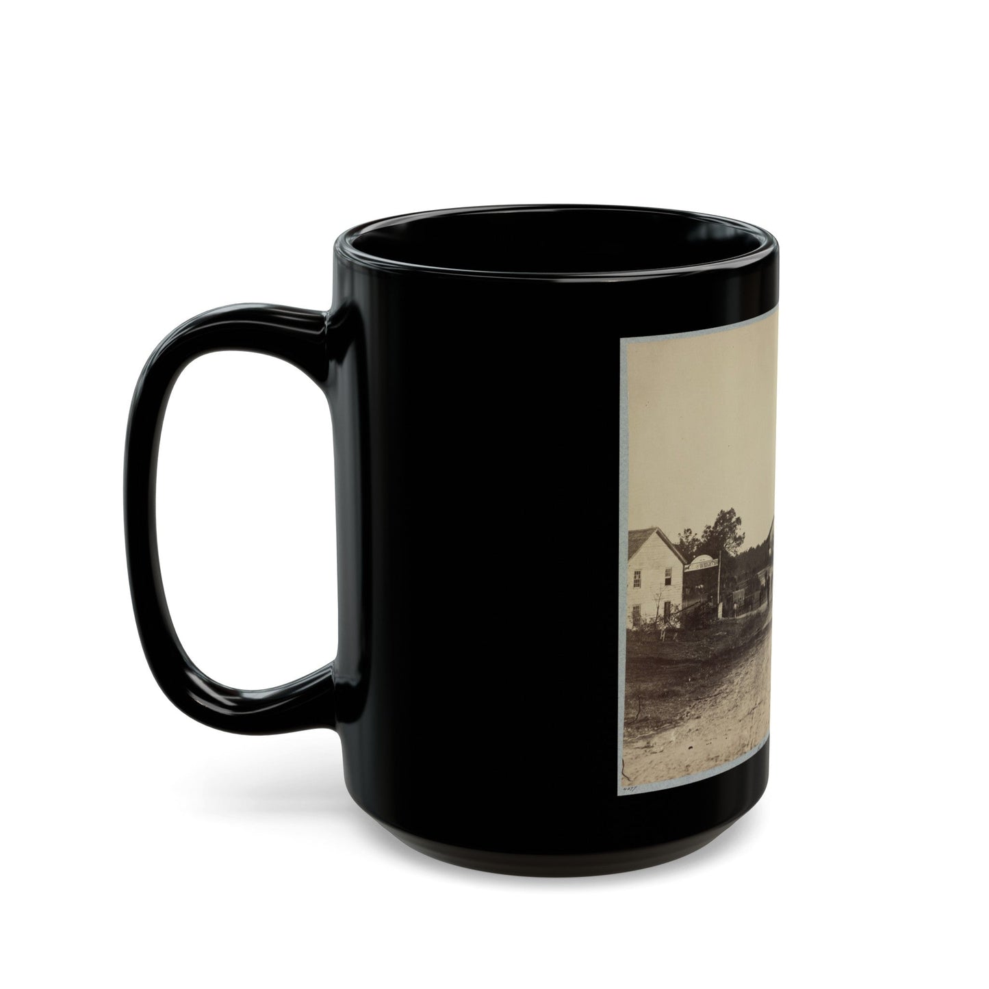 Bailey's Cross Roads, Va. (U.S. Civil War) Black Coffee Mug-The Sticker Space