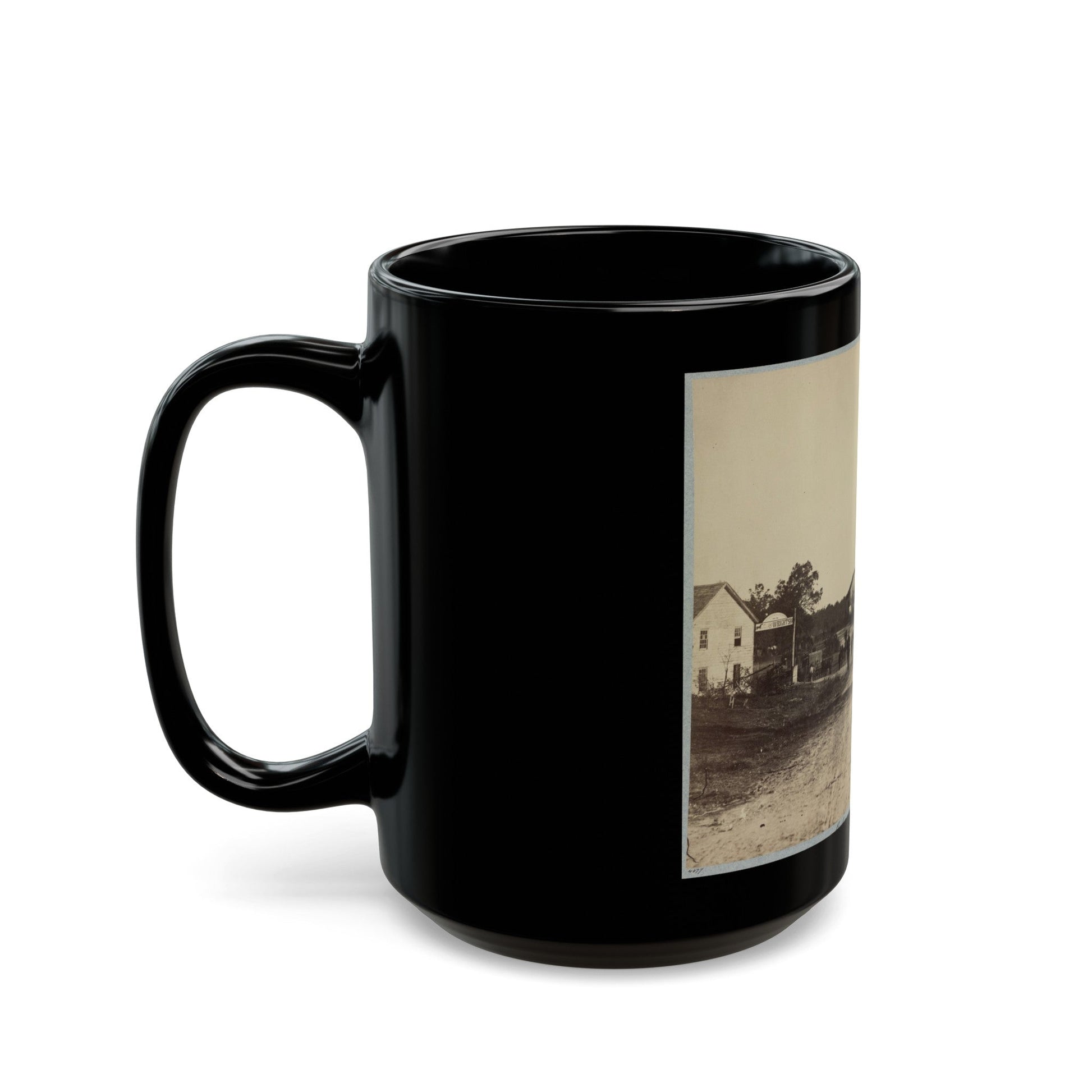 Bailey's Cross Roads, Va. (U.S. Civil War) Black Coffee Mug-The Sticker Space