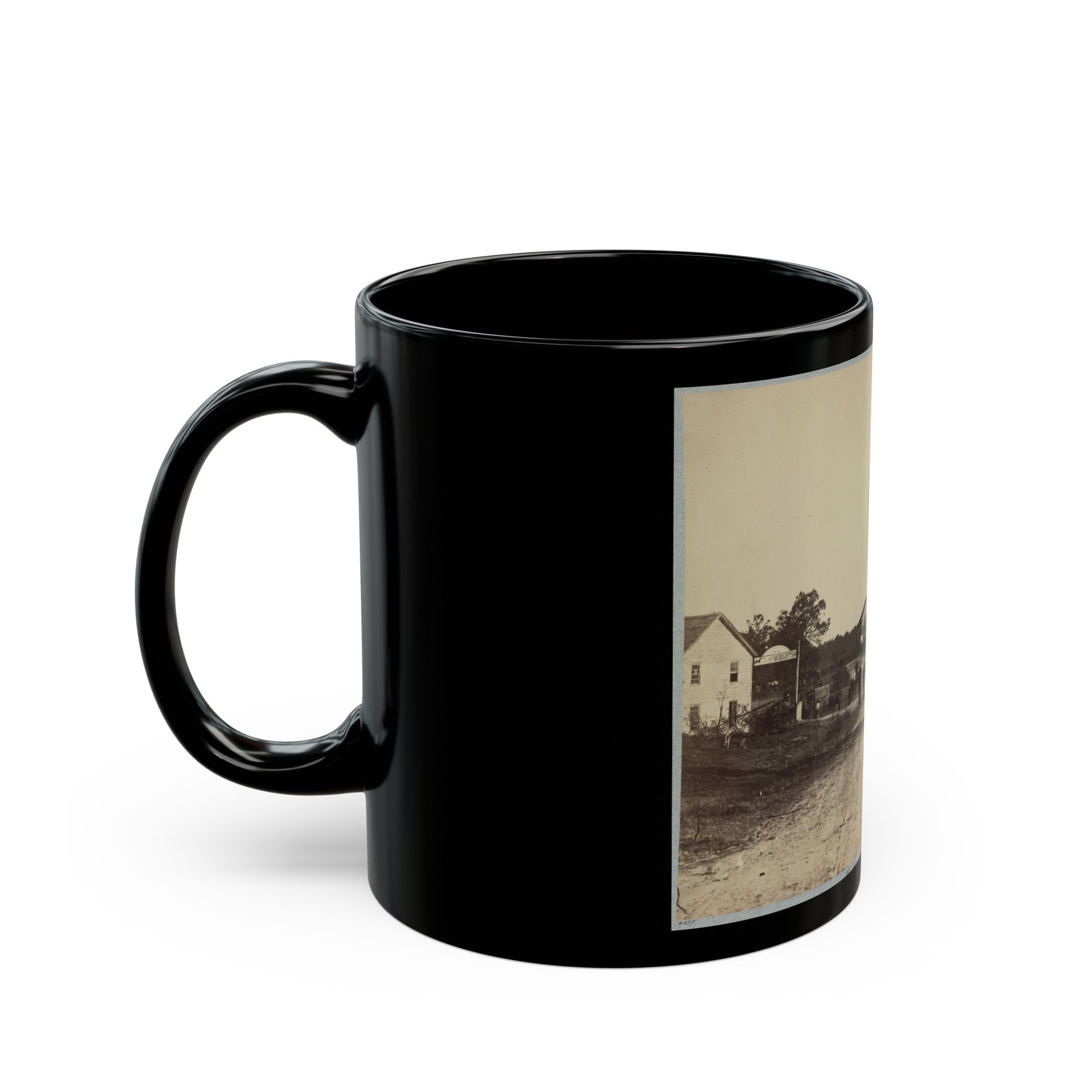 Bailey's Cross Roads, Va. (U.S. Civil War) Black Coffee Mug-The Sticker Space