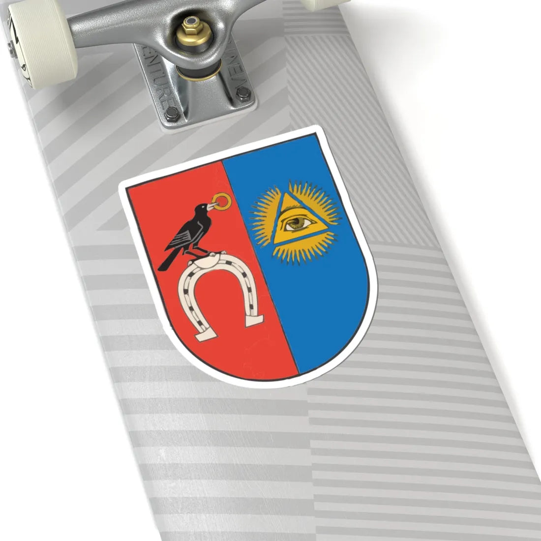 Baisiogala COA (Lithuania) (Coat of Arms) STICKER Vinyl Kiss-Cut Decal - The Sticker Space