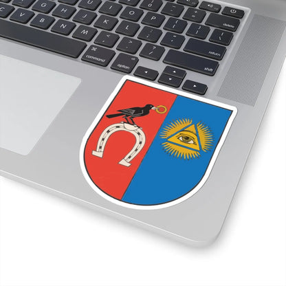 Baisiogala COA (Lithuania) (Coat of Arms) STICKER Vinyl Kiss-Cut Decal - The Sticker Space