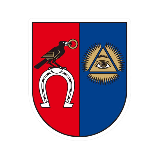 Baisogalos herbas (Lithuania) (Coat of Arms) STICKER Vinyl Kiss-Cut Decal 2 Inch White - The Sticker Space