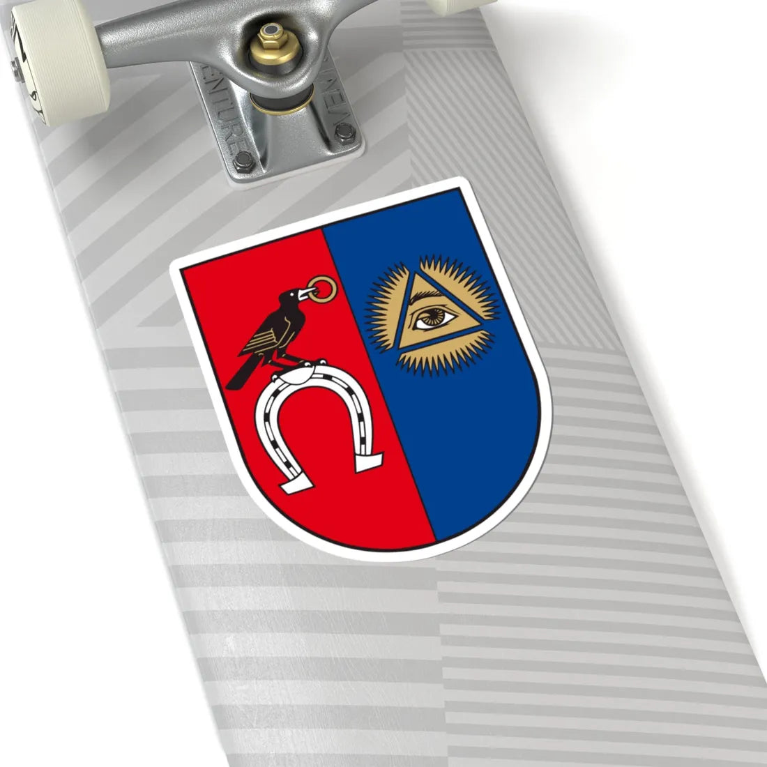 Baisogalos herbas (Lithuania) (Coat of Arms) STICKER Vinyl Kiss-Cut Decal - The Sticker Space