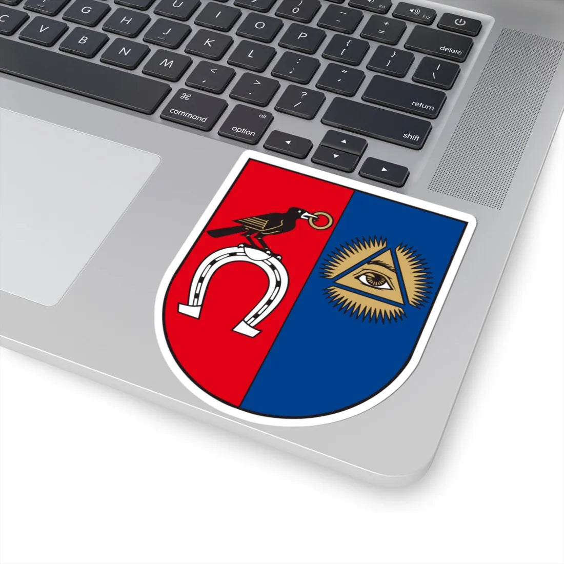 Baisogalos herbas (Lithuania) (Coat of Arms) STICKER Vinyl Kiss-Cut Decal - The Sticker Space