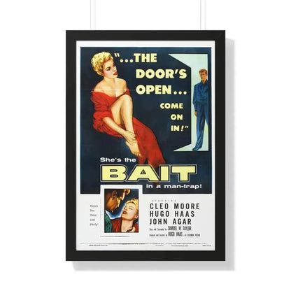 BAIT 1954 - Framed Movie Poster 20" x 30" Black - The Sticker Space