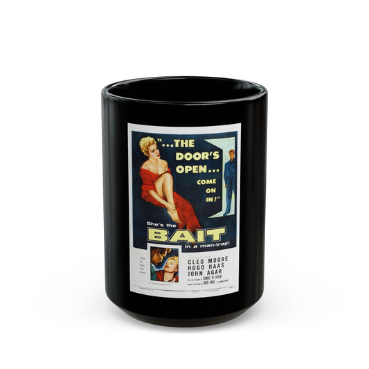 BAIT 1954 Movie Poster - Black Coffee Mug-15oz-The Sticker Space