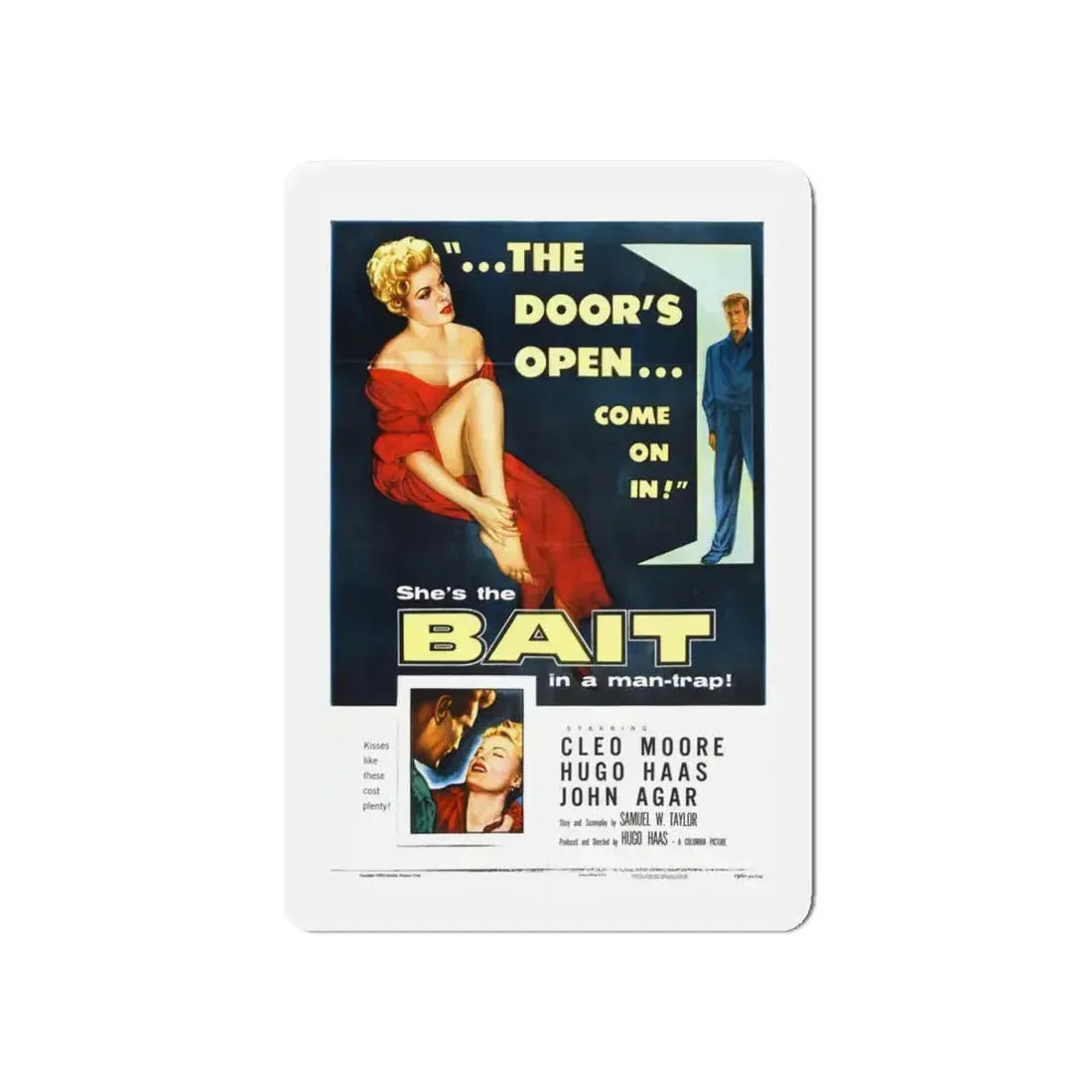 BAIT 1954 Movie Poster - Refrigerator Magnet 6 Inch - The Sticker Space