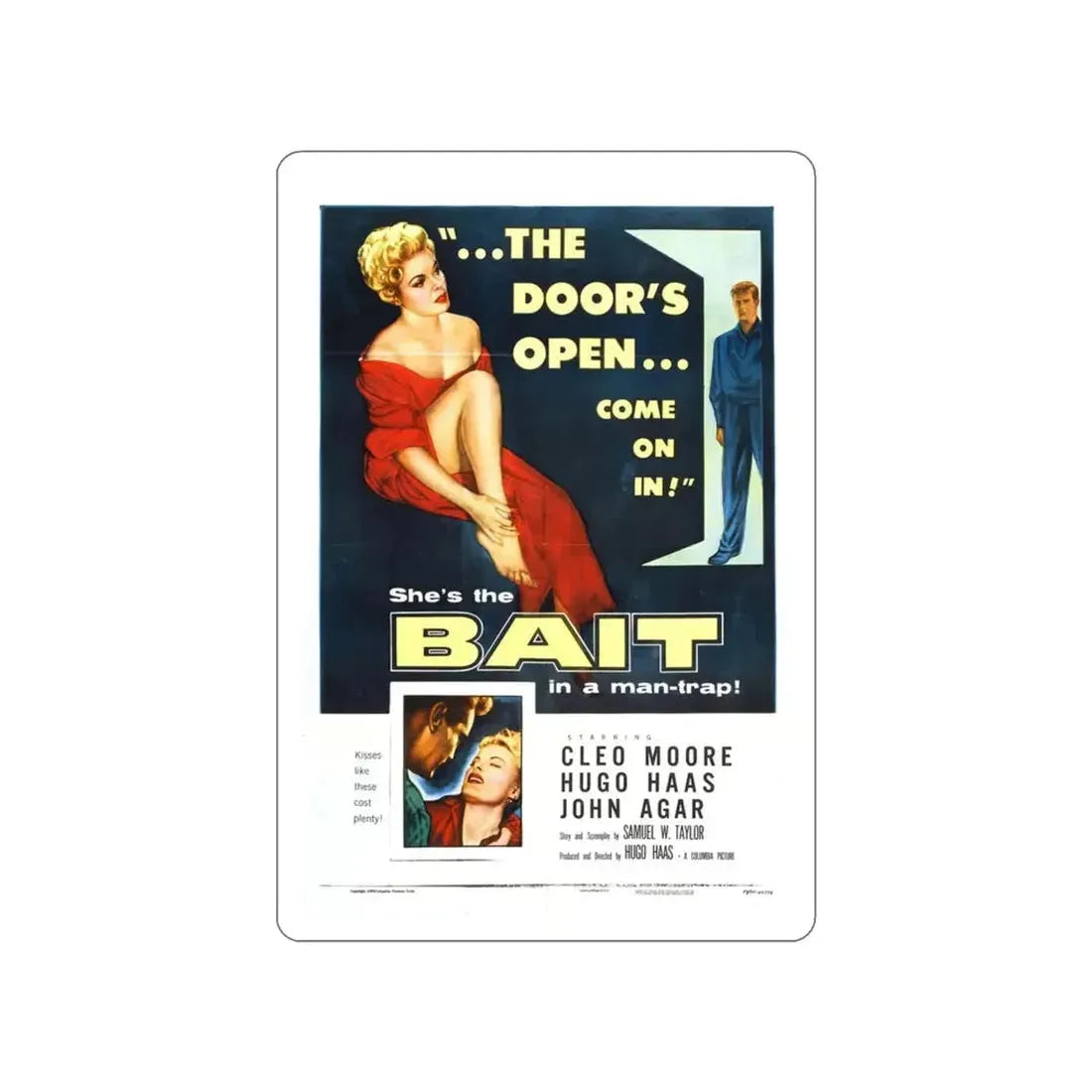 BAIT 1954 Movie Poster STICKER Vinyl Die-Cut Decal - The Sticker Space