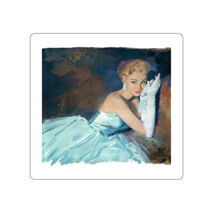 Bait by Nell Lamburn, Woman's Journal illustration (Magazine Illustration) STICKER Vinyl Die-Cut Decal - The Sticker Space