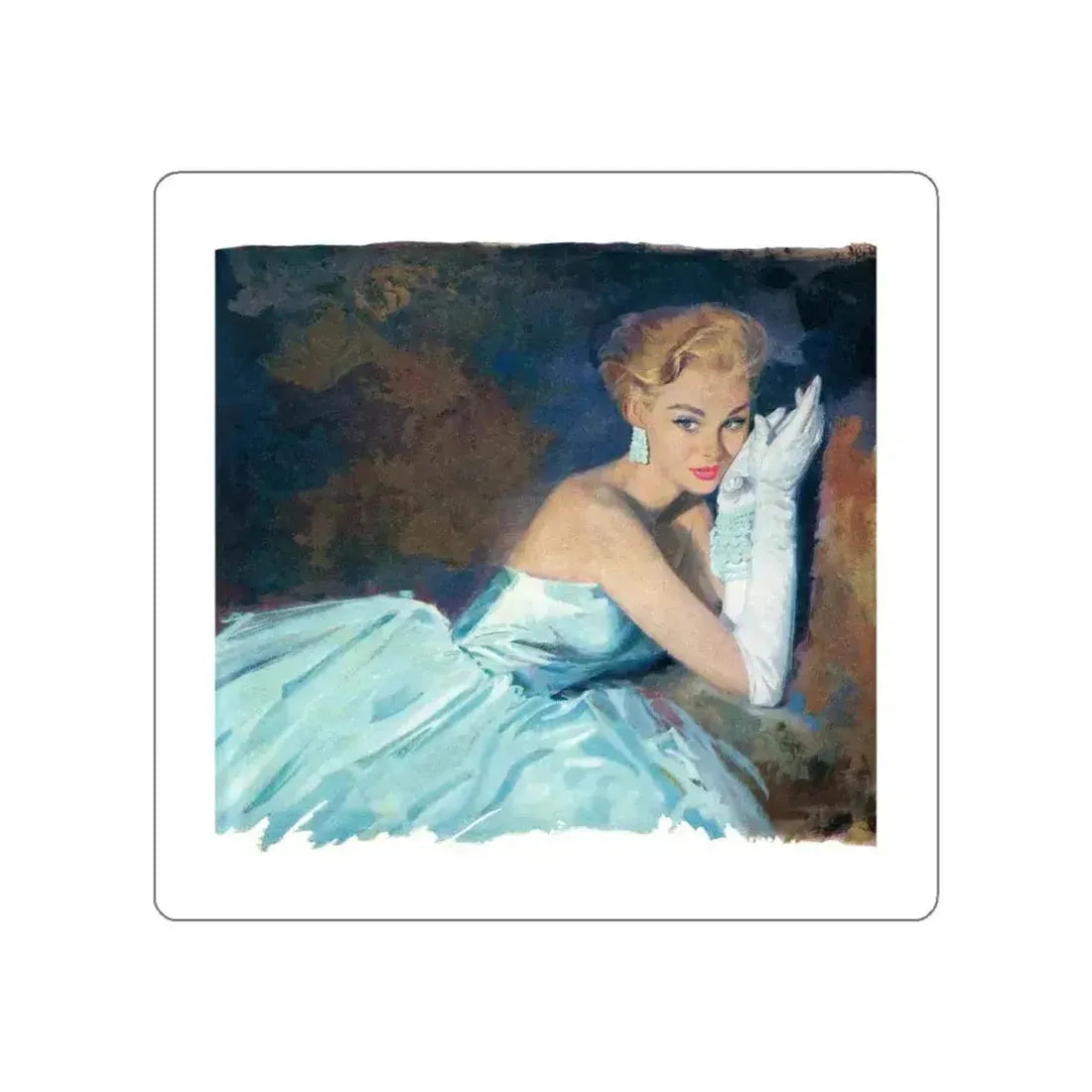 Bait by Nell Lamburn, Woman's Journal illustration (Magazine Illustration) STICKER Vinyl Die-Cut Decal - The Sticker Space