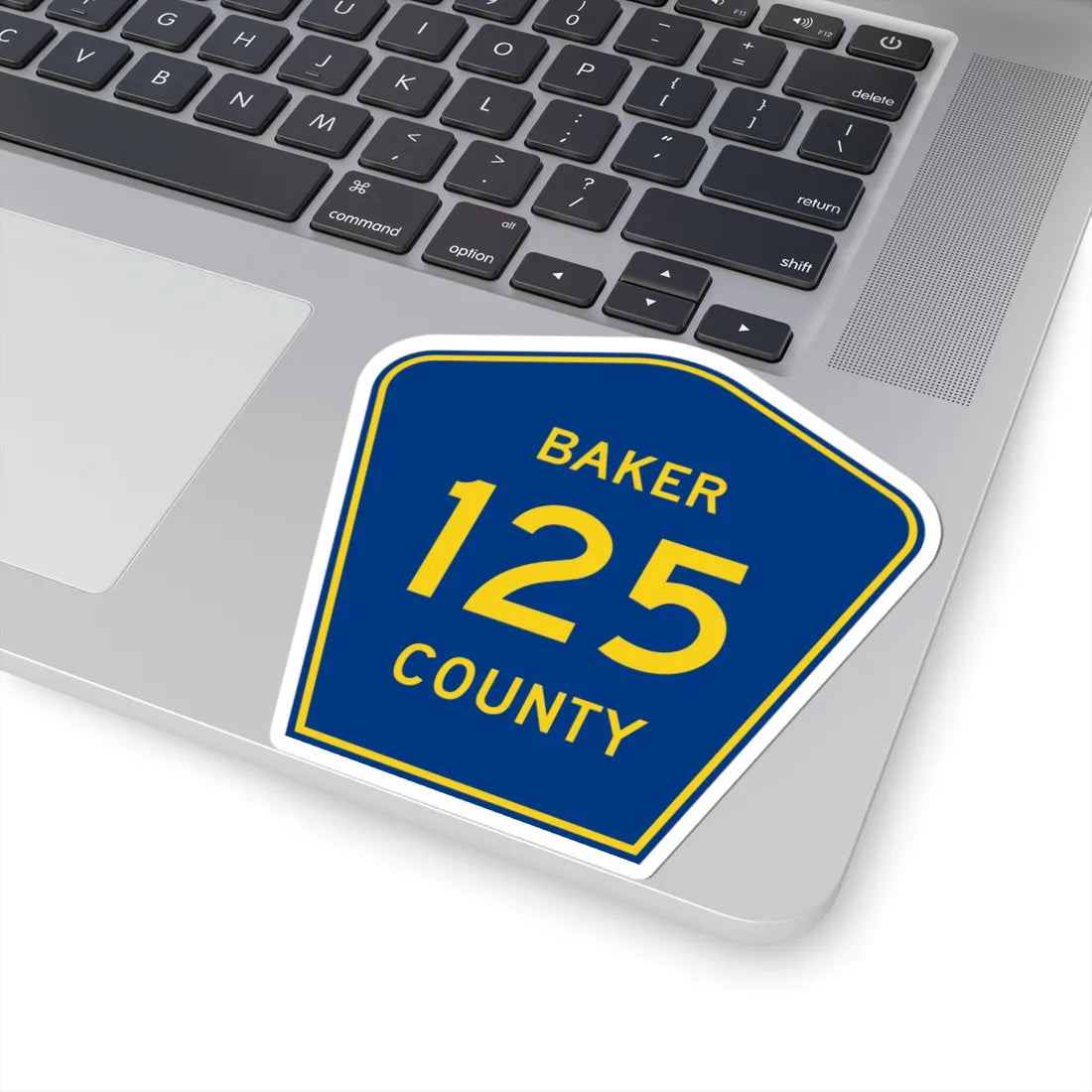 Baker County 125 (Florida) (Road Sign) STICKER Vinyl Kiss-Cut Decal - The Sticker Space