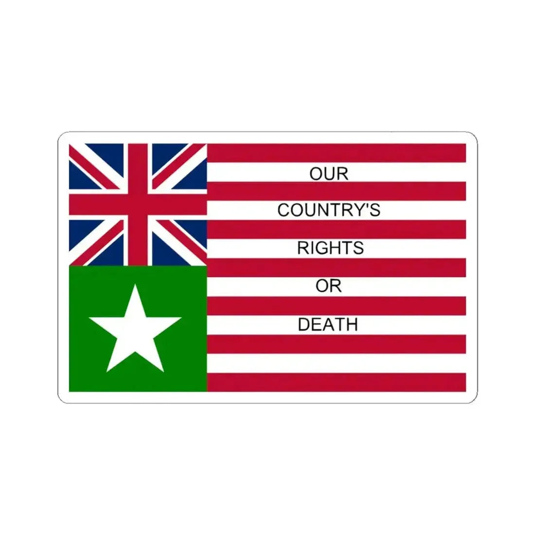 Bakers San Felipe Flag (United States) STICKER Vinyl Kiss-Cut Decal 4 Inch White - The Sticker Space