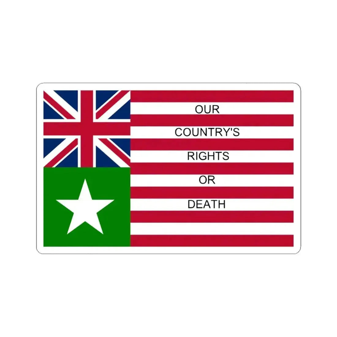 Bakers San Felipe Flag (United States) STICKER Vinyl Kiss-Cut Decal 6 Inch White - The Sticker Space