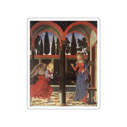 BALDOVINETTI, Alessio - Annunciation (Artwork) STICKER Vinyl Die-Cut Decal White Die-Cut 3 Inch - The Sticker Space