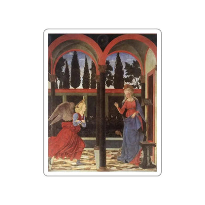 BALDOVINETTI, Alessio - Annunciation (Artwork) STICKER Vinyl Die-Cut Decal White Die-Cut 5 Inch - The Sticker Space