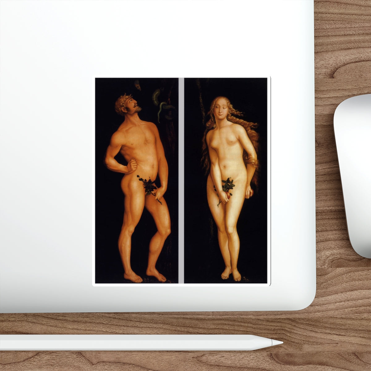 BALDUNG GRIEN, Hans - allegory -Adam and Eve (Artwork) STICKER Vinyl Die-Cut Decal-The Sticker Space