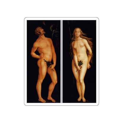 BALDUNG GRIEN, Hans - allegory -Adam and Eve (Artwork) STICKER Vinyl Die-Cut Decal-White-The Sticker Space