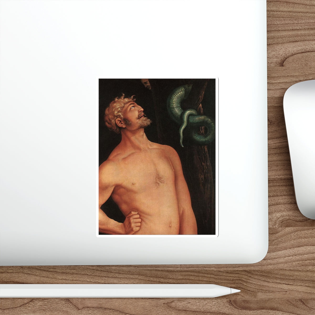 BALDUNG GRIEN, Hans - allegory -Adam (detail) (Artwork) STICKER Vinyl Die-Cut Decal-The Sticker Space